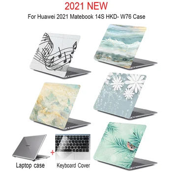 Nova 3D Laptop Primeru Za 2021 huawei Matebook 14S HKD-W76 Laptop torba Kritje Za Novo HUAWEI MATEBOOK 14S PRIMERU Lupini + Tipkovnico Pokrov