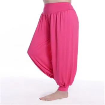 Nove Ženske priložnostne harem hlače visoko pasu plesne hlače plesni klub širok noge svoboden dolgo bloomers hlače plus velikost