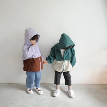 Novi korejski Zip Hooded Otroci 