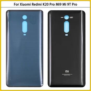 Novo Za Xiaomi Mi 9T Pro Baterije Hrbtni Pokrovček 3D Steklena Plošča, Zadnja Vrata Za Redmi K20 Pro Baterije Steklo Ohišje Primeru Zamenjave