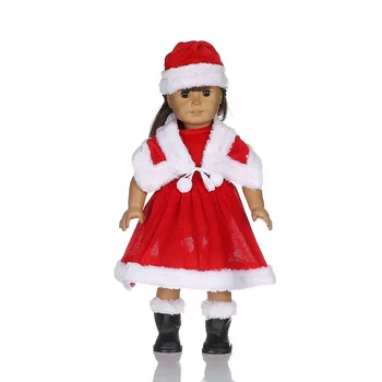 Otroke je najboljše darilo za rojstni dan Visoka kakovost modnih ročno 18 Inch Lutka Božič oblačila (brez čevljev)