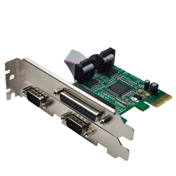 PCIE X1 Da RS232 Serijski Port COM DB25 Tiskalnik Vzporedna Vrata LPT RS-232 na PCIExpress Sim Adapter Pretvornik MCS9901 Čip