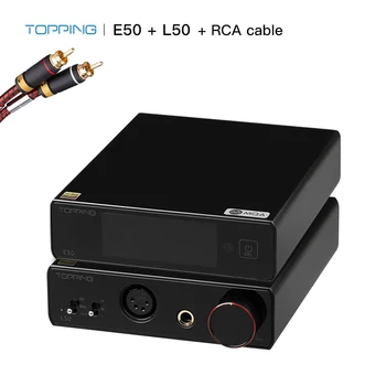 PREHITELI E50+PREHITELI L50+RCA kabel ES9068AS dac MQA POLNO Dekodiranje NFCA Ojačevalnik za Slušalke