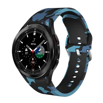 Pas Za Galaxy Watch 4 Trak 44 40 mm Silikonski Moda Natisnjeni Zapestnica za Samsung Galaxy Watch4 Klasičnih 46mm 42mm Cruved Koncu