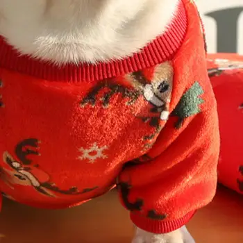 Pet Majica Pes/francoski buldog Živali Vzorec Cosplay Dve nogi, Risanka Hišne Pse Majica oblačila za božič dog kostum