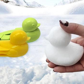 Plastični Plaz Maker Posnetek Varnost Risanka Raca Pozimi Sneg, Pesek Plesni Orodje za snežne Kepe Boj proti Zabava na Prostem Šport Dropshipping