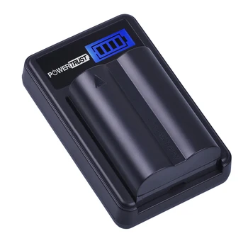 PowerTrust PS-BLM1 BLM1 BLM-1 Baterija + LCD USB Polnilec za Olympus C-5060, C-7070, C-8080, E-1, E-3, E-30, E-520, EVOLT E-300,