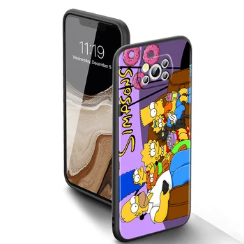 Simpsons, Disney rodbina Za Xiaomi Civi Mi Poco X3 NFC F3 GT M4 M3 M2 X2 F2 Pro C3 F1 Črnega Silikona Funda Capa Primeru Telefon