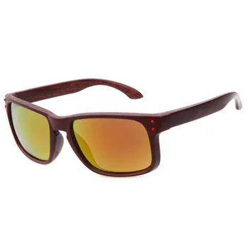 Sončna Očala Črni Okvirji Lesa Zrn Očala Moških Kovice Očala Classic Mens sončna Očala UV400 Letnik