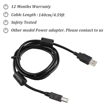 Strokovno Električna Kitara Učinki Priključek USB 2.0 Kvadratnih Priključite Kabel Black Primerna za Digitech GNX4 GNX3000 JamMan Stereo
