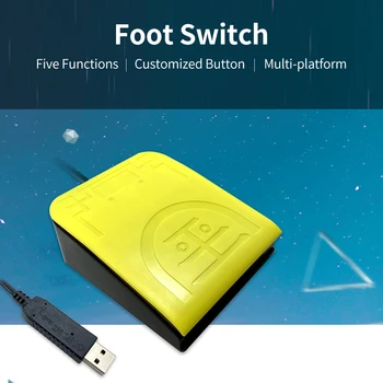 USB Signal Nožno Stikalo Nadzor, Eden Ključnih Meri za bližnjične Tipke Miške, Tipkovnice Gamepad Niz Znakov Večpredstavnostnih