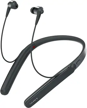 Uporabljajo,WI-1000x Sony Premium šumov Brezžični Zadaj-Vratu v Uho Slušalke - Črne