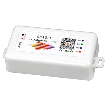 VROČE-SP107E LED Krmilnik Bluetooth Smart APP WS2811/2812B Luči Trakovi LED Zatemnitev Glasbe Krmilnik