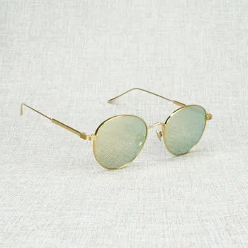 Vintage Ovalne sončna Očala Moških Jasno Očala Ženske Accessorie za Branje Luksuzni Kovinski Okvir za Očala Oculos Gafas za Zunanjo Klub