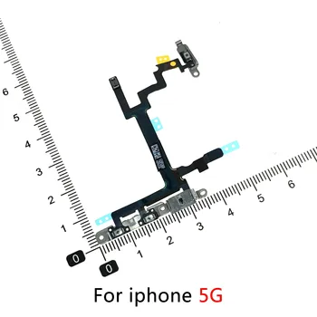 Visoka Kakovost Gumb za Vklop Na Off Flex Kabel Za iPhone 4 4G 4S 5G 5 5S 5C Plus Izklop Glasnost Spojnik Stikala za Trak Deli