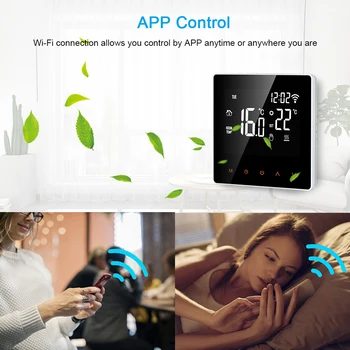 WiFi Smart Termostat AC85-240V LCD Električne Talne Ogrevalne Vode/Plinski Kotel Temperature Daljinski upravljalnik za Google Doma, Alexa