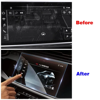 Za Audi A3 8Y 2021 2022 Avto armaturne plošče armaturne Plošče LCD Zaslon Kaljeno Steklo Zaščitno folijo Anti Scratch Dodatki