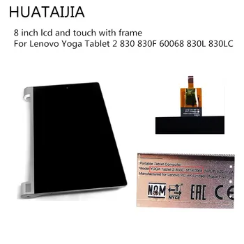 Za Lenovo Yoga Tablete 2 830 830F 60068 830L 830LC Celoten Zaslon Računalnike Senzor Assembly8 palčni lcd in dotik z okvirjem