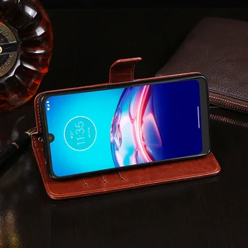 Za Motorola Moto E6S 2020 Primeru Flip Denarnice Poslovnih Usnje Capa Primeru Telefon za Moto E6S 2020 Kritje Fundas Dodatki