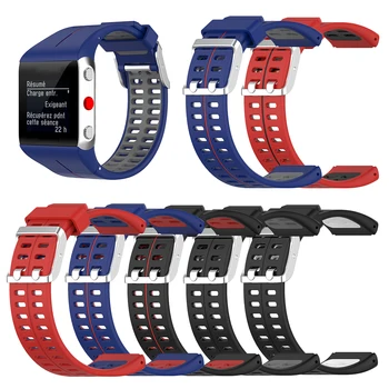 Za Polar V800 Silikonski Zamenjava Watch Band Dvojno Barvo Ženske Moški GPS Pametna Zapestnica Pašček za Zapestje
