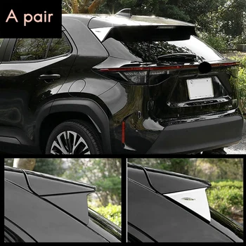 Za Toyota Yaris Križ 2020 2021 Chrome ABS Zunanje Strani Zadnje Okno Spojler Triple-stisnjena Kritje Trim