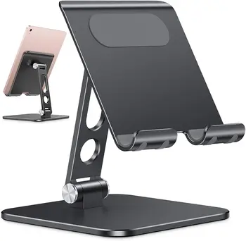Zložljive Kovinske Desk Tablet Stojalo za iPhone, iPad Xiaomi Nastavljiv Namizni Mobilni Telefon, Držalo Univerzalno iPad Dodatki Soporte